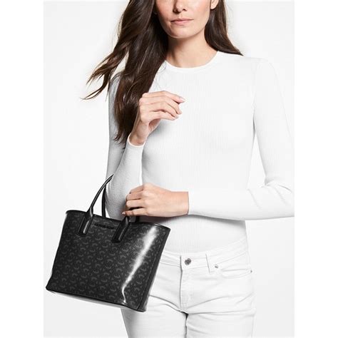 michael kors jodie small logo jacquard tote bag|Jodie Small Logo Jacquard Tote Bag – Michael Kors Pre.